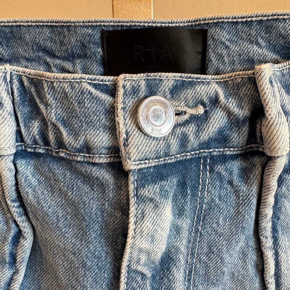 RtA Mano High Waisted Tuck Shorts Vintage Westcoast 27 NWT $265 - Picture 4 of 9